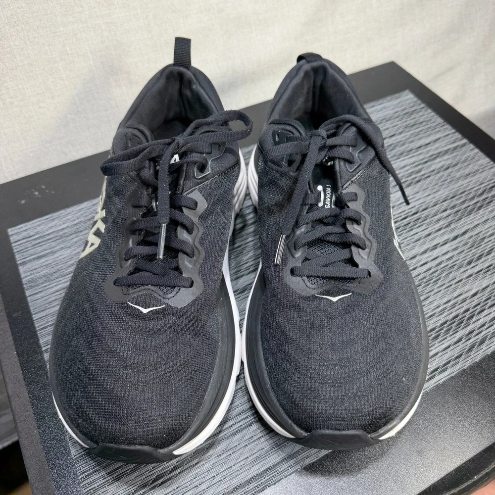 Hoka One Gaviota 5 Shoes - Womens 9.5 - Black Running 1134235 BWHT
